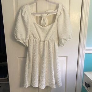 Free People White Babydoll dress